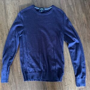 Express Men's Deep Blue Crewneck Sweater